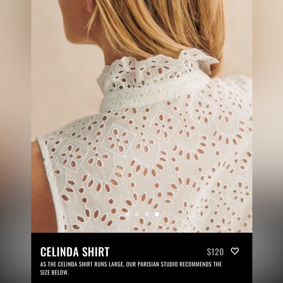 Sezane Celinda shirt (size 34) - Picture 4 of 9